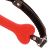 bâillon en silicone à os rouge