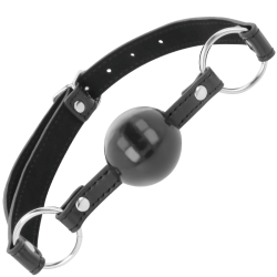 bâillon boule noire