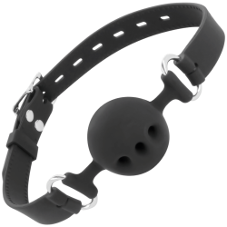 bton en silicone respirant noir
