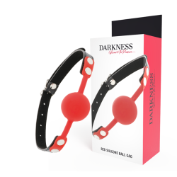 bâillon en silicone rouge