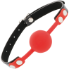 bâillon en silicone rouge