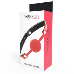 bâillon en silicone rouge