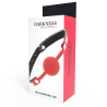 bâillon en silicone rouge