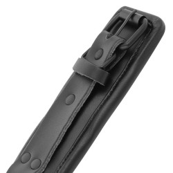 menottes réglables en cuir noir