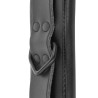 menottes réglables en cuir noir