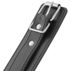 menottes réglables noires avec double ruban de renfort