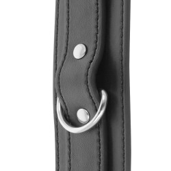 menottes réglables noires avec double ruban de renfort