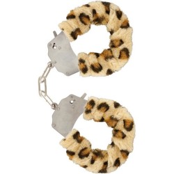 manchettes furry fun bondage léopard