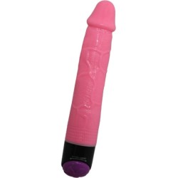 vibrateur réaliste sexe coloré rose 23 cm