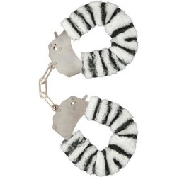 manchettes furry fun bondage zèbre