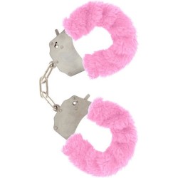 manchettes furry fun bondage rose