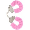 manchettes furry fun bondage rose