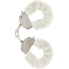 manchettes furry fun bondage blanc
