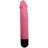 vibrateur réaliste sexe coloré rose 23 cm