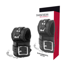 menottes bdsm doublées noires