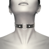 collier cuir vegan femme accessoire coeur