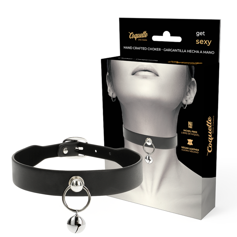 collier cuir vegan femme accessoire hochet-cerceau collier cuir vegan femme accessoire hochet-cerceau