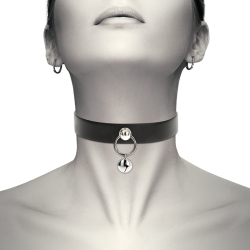 collier cuir vegan femme accessoire hochet-cerceau