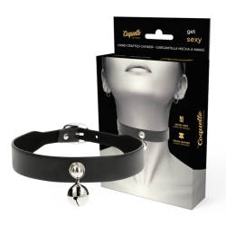 collier en cuir vegan femme hochet accessoire