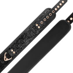 black edition premium collier en cuir vegan