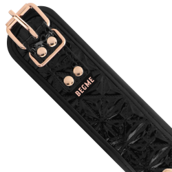 black edition premium collier en cuir vegan
