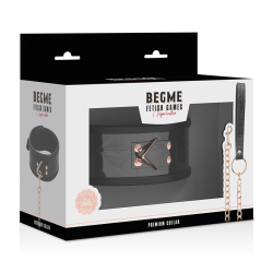 black edition premium collier en cuir vegan