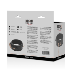 black edition premium collier en cuir vegan