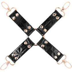 black edition cravate en cuir vegan