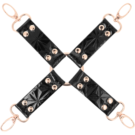 black edition cravate en cuir vegan