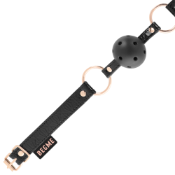black edition ball gag cuir vegan