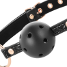 black edition ball gag cuir vegan