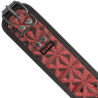 collier en cuir végan premium édition rouge avec doublure en néoprène