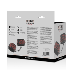 menottes premium édition rouge avec doublure en néoprène