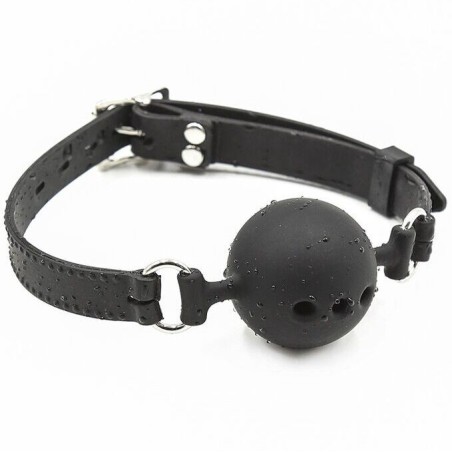 bâillon à boule en silicone respirant taille l