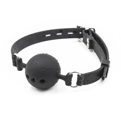 bâillon à boule en silicone respirant taille l