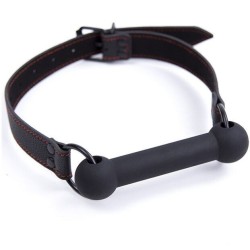 bâillon en os avec sangle pu