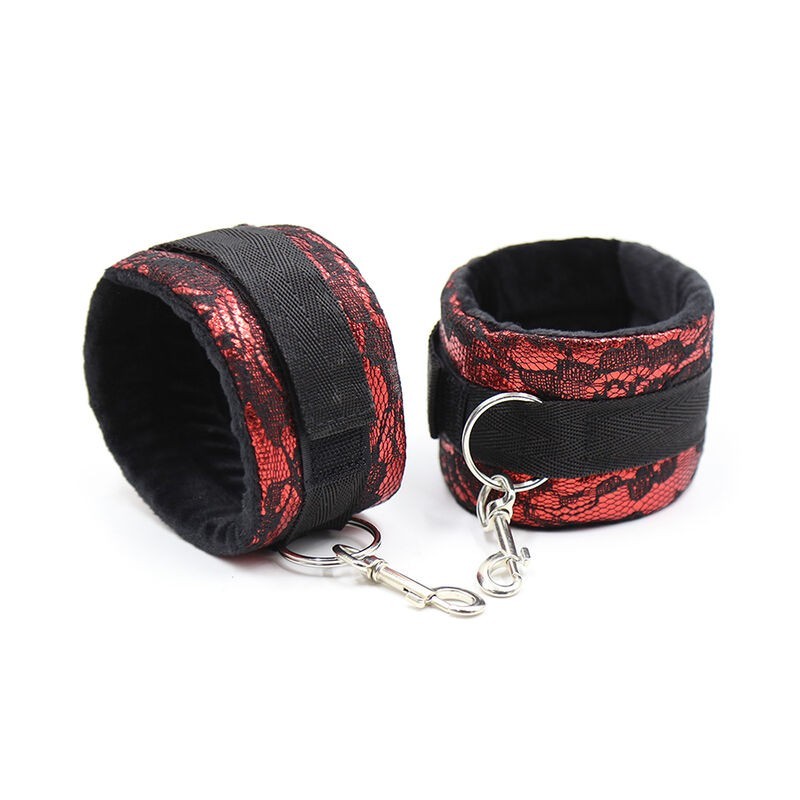 menottes en velours avec ruban en nylon menottes en velours avec ruban en nylon
