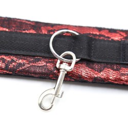 menottes en velours avec ruban en nylon