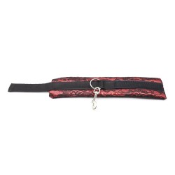 menottes en velours avec ruban en nylon