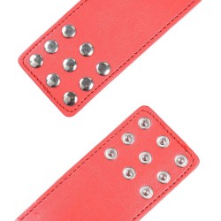 menottes rouges avec fermeture à pression