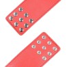 menottes rouges avec fermeture à pression