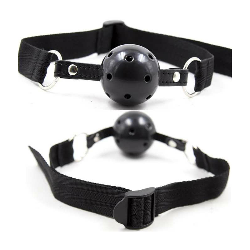 ohmama fetish ball gag respirant en tissu noir ohmama fetish ball gag respirant en tissu noir