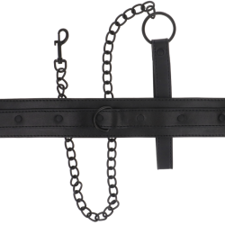 fetish collier en cuir vegan