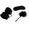 fetish playset érotique 2 avec menottes, masque aveugle et tickler