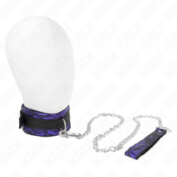 collier court en dentelle de velours avec ceinture 105 cm avec garniture en nylon 44 x 5,5 cm