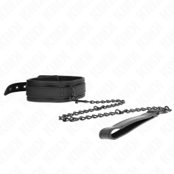 collier de bondage en néoprène modèle 1 avec ceinture 78 cm réglable 37,5 x 49,5 cm