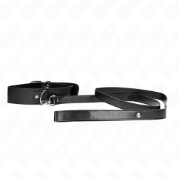 collier avec ceinture 116 cm bracelet noir ajustable 32-50 cm x 8 cm