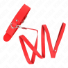 collier avec ceinture 116 cm bracelet rojo ajustable 32-50 cm x 8 cm