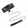 collier avec ceinture 65 cm avec rivet v réglable 36-43 cm x 5 cm