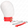 collier diamants rouges avec ceinture 65 cm ajdustable 35-51 cm x 7 cm